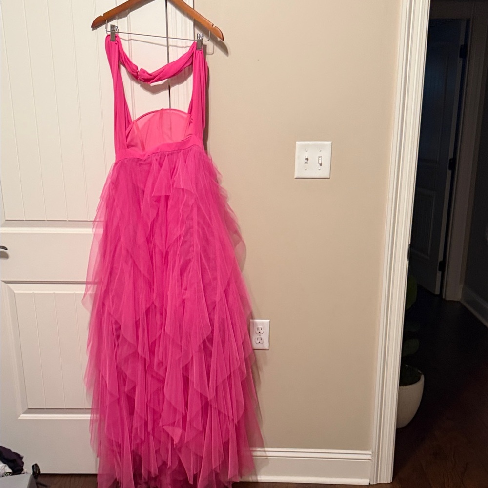 Elegant Pink Maxi Dress